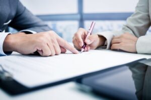 Signing of documents